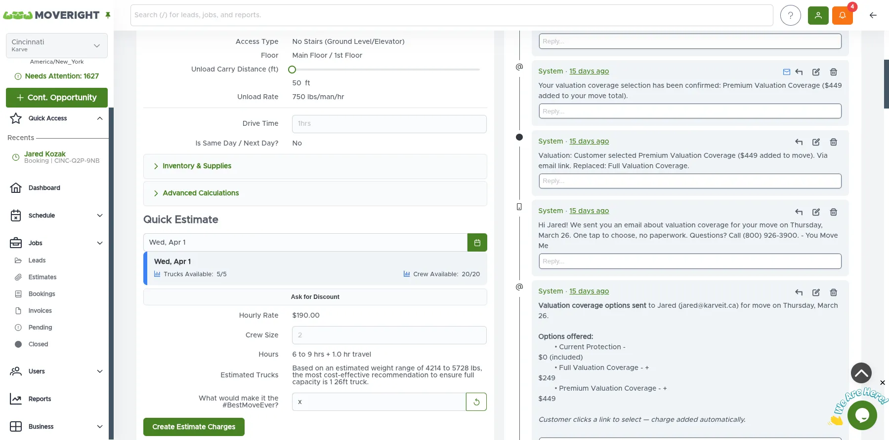 Ask for Discount button in Quick Estimate